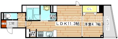 Ｄ‘ＴＯＷＥＲ芥川 501号室 間取り