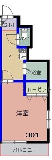 ケーユーハイツ 間取り図