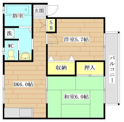 ルミエールタバタ 103号室 間取り