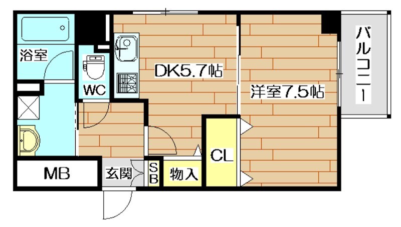 Gluck芥川（グリュック芥川） 間取り