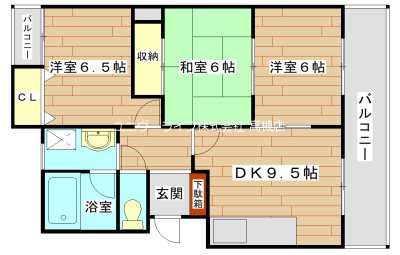 ハイツ高丸 303号室 間取り