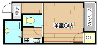 二宮マンション 401号室 間取り