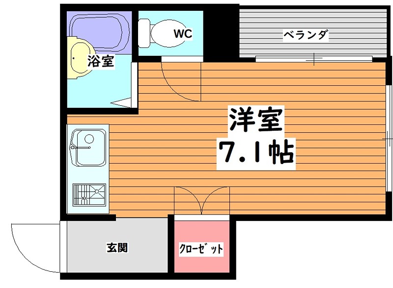 ソレイユ関大前 間取り図