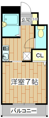 NASA望月  607号室 間取り