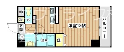 ラフィーエ高槻 103号室 間取り