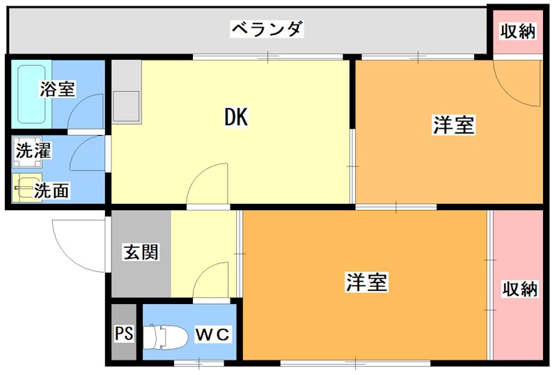 円山グリーンハイツ 間取り図