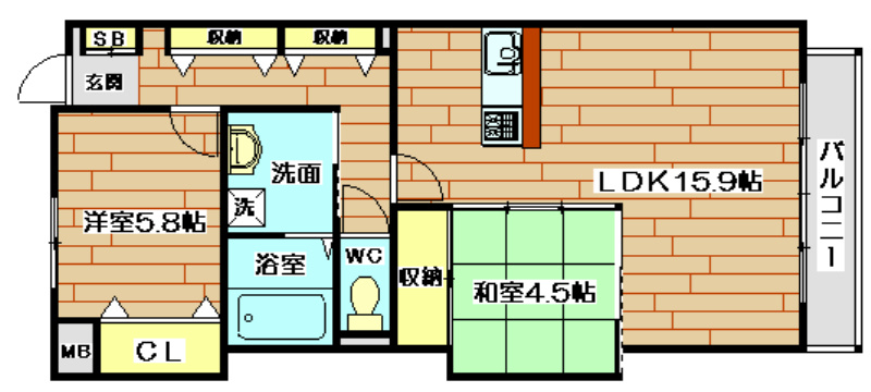 HIGH-FIVE ZONE（ハイファイブゾーン） 103号室 間取り