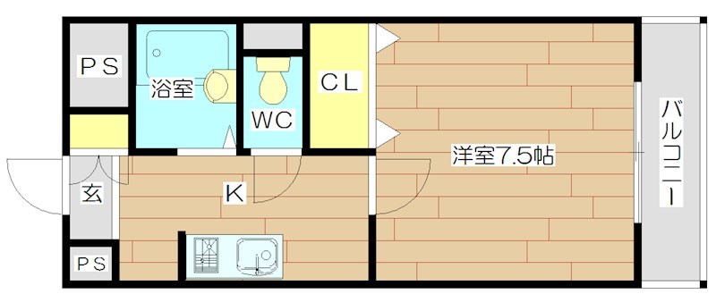 Collection高槻市駅前（コレクション高槻市駅前） 301号室 間取り