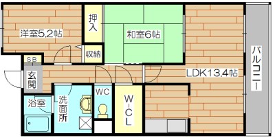 アドミラブール 203号室 間取り