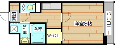 エクレール善 101号室 間取り