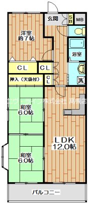 クロスロード  207号室 間取り