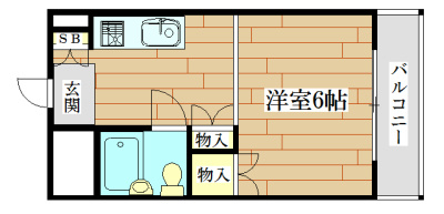 パークサイドマンション 103号室 間取り