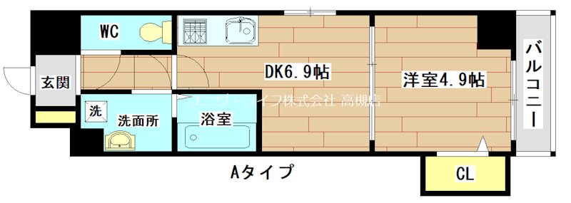 ART　MIYATA 601号室 間取り