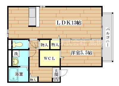 清風館 207号室 間取り