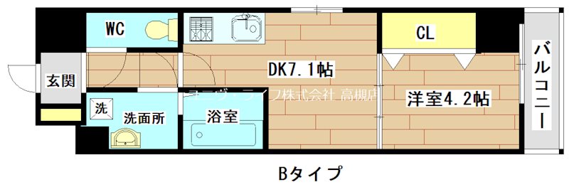 ART　MIYATA 605号室 間取り
