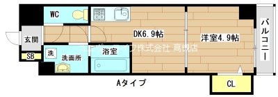 ART　MIYATA 403号室 間取り