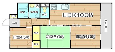 シャンティ高槻 間取り図