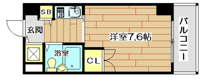 ジョイフル高槻大畑 309号室 間取り