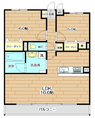 ネオコート上土室 間取り図