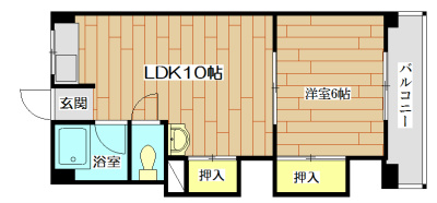 第一大森マンション 306号室 間取り