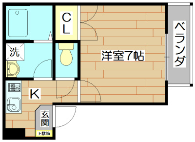 メゾネット21 101号室 間取り
