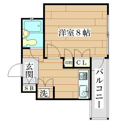 セントコージア城北 403号室 間取り
