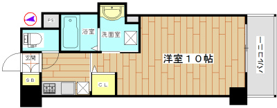 Ｄ’ＴＯＷＥＲ城北 802号室 間取り