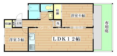 モンテヴェルデ 102号室 間取り
