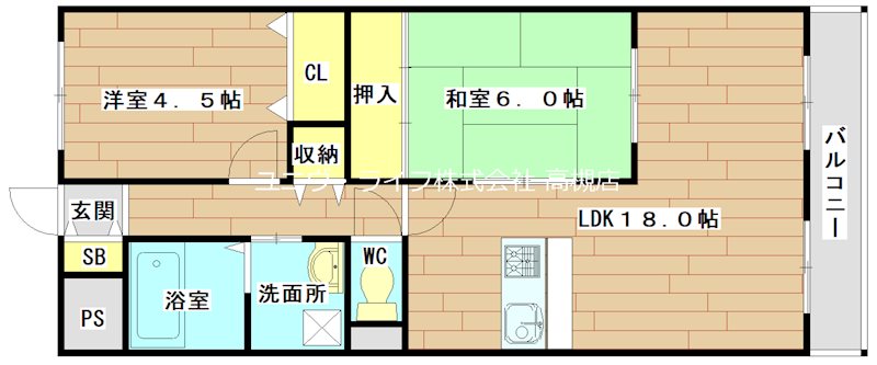 サンパレス 305号室 間取り