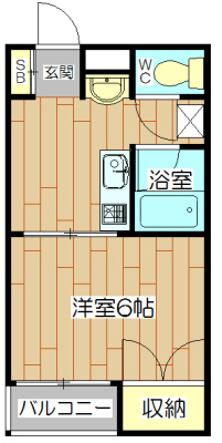 レジデンス摂津 205号室 間取り