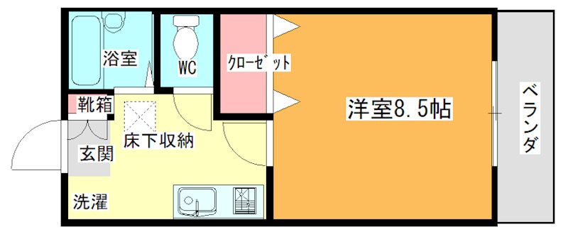 メゾンドユウB棟 間取り