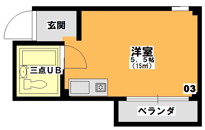 ハッピー・ド・千里山（旧サンメゾン千里） 間取り図