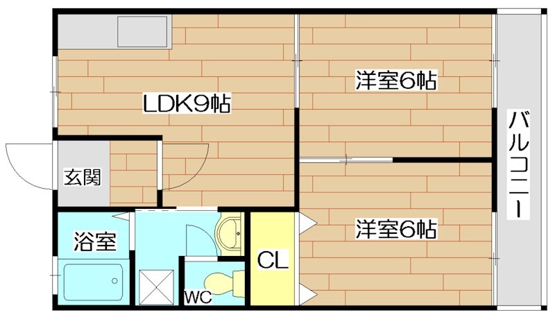 グリーンヒルⅠ 203号室 間取り