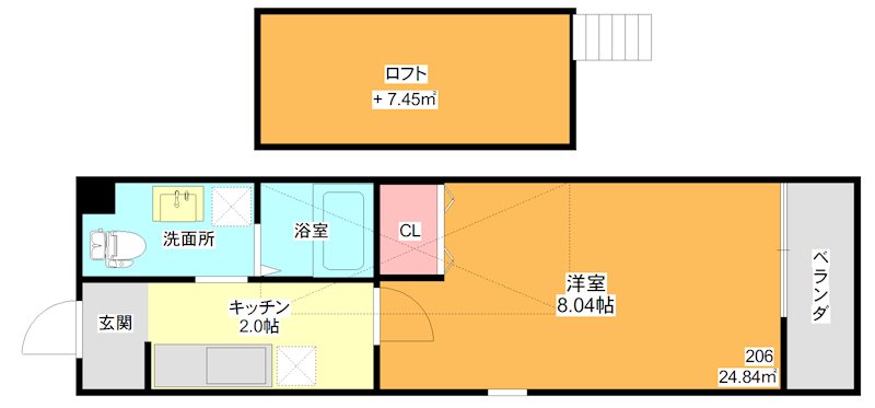 ウエストコート 間取り図