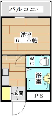 パークサイドマンション 105号室 間取り