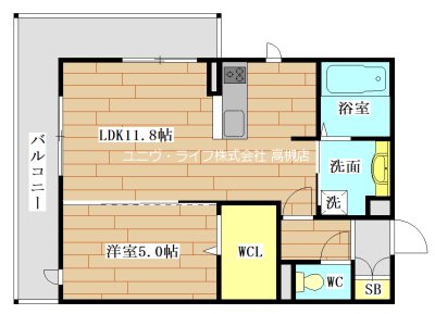 仮称）D-ROOM高槻市南芥川町PJ 間取り