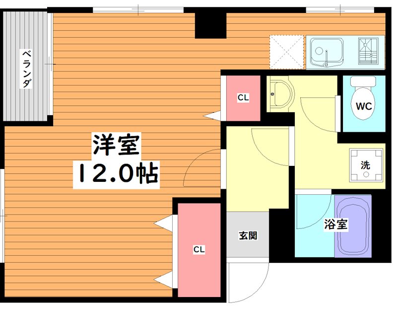 ソレイユ関大前 間取り図