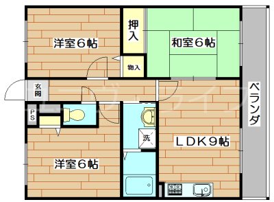 フレーバーフラッツ 203号室 間取り