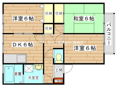 サザン・ビレッジ　B 間取り