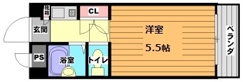 ロイヤルクイーンズパーク関大前（旧ヒルサイド横山） 間取り図