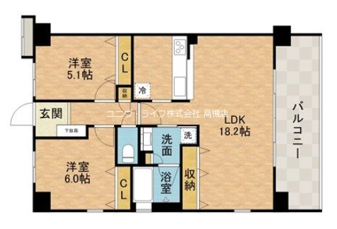 ミドリ城内町レジデンス 304号室 間取り