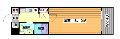 エンリィ学生マンション 間取り図