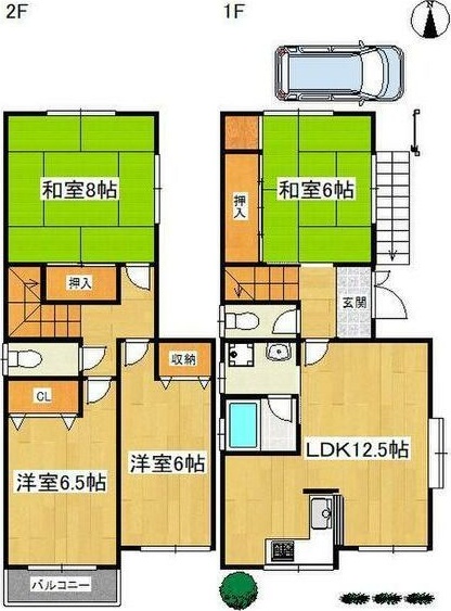 日吉台鎌谷邸 間取り図