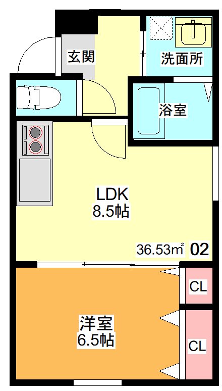 フジパレス千里山 間取り図