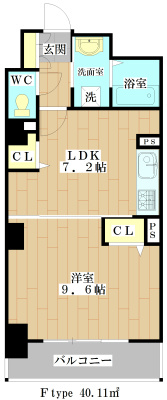 LIBRA TAKATSUKI（リブラ高槻） 806号室 間取り