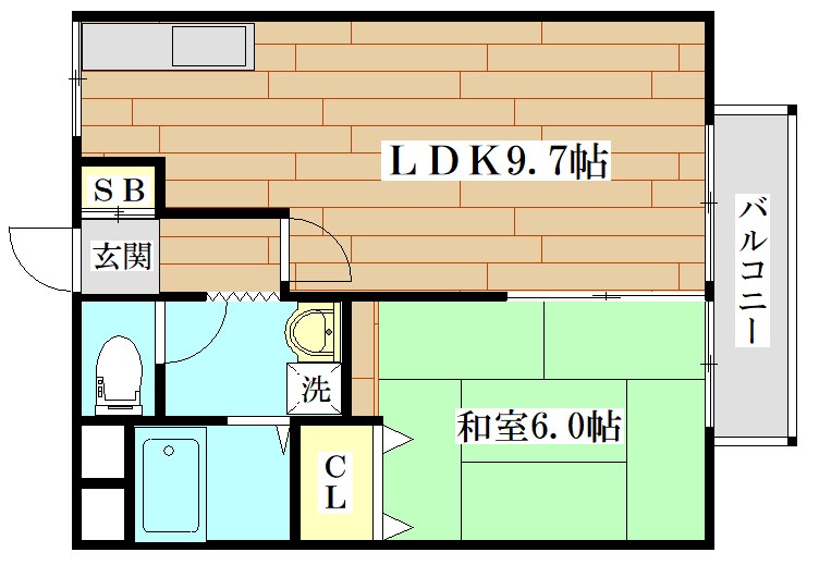 松下ハイツ 間取り図
