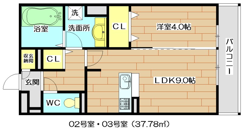 メルヴェーユ桃園 間取り