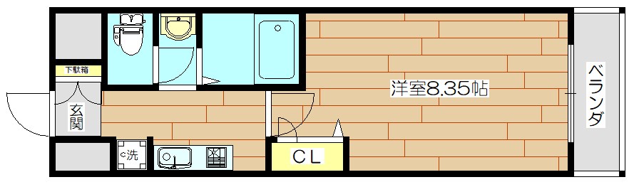 モノロカーレ江坂 間取り図