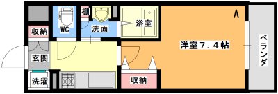 エム・グランツ（M.Granz）千里山 間取り図