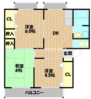 ヴェルドミールA棟 間取り図